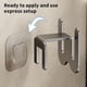 thumbnail image 4 of Estante de pared para pantuflas de baño | Organizador colgante para zapatos | Soporte para zapatos sin taladro para sandalias, chanclas y calzado, 4 of 6
