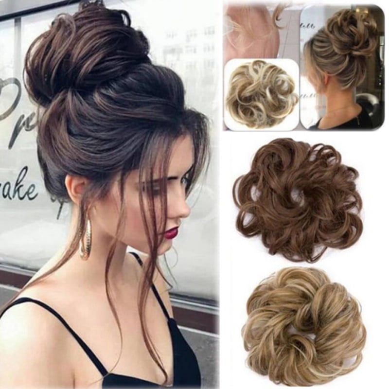 women bun hair