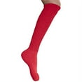 thumbnail image 6 of MDR Women's Extra Long & Heavy Slouch Cotton Wear at any Length Socks Made in USA 2 Pair Size 9 to 11 (2 Red ), 6 of 8