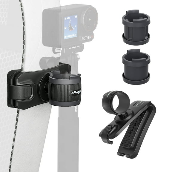 Selfie stick Holder for DJI Osmo Action 5 Pro and other Sports Cameras Selfie Stick Backpack Storage Bracket