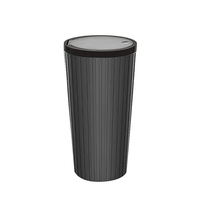 Car Trash Can One Click Open Lid Easy to Clean 550Ml Small Car Trash Can Mini Storage Box for Car Cup Small Trash Can