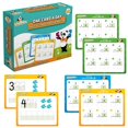 thumbnail image 1 of Channies Una tarjeta al día Tarjetas didácticas de suma y resta de un solo dígito 34 Tarjetas didácticas de matemáticas de borrado en seco para prekínder y primer grado para niños 312 problemas Divert, 1 of 5
