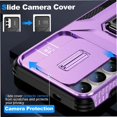 thumbnail image 3 of Funda para GANGXUN Samsung Galaxy S24 Plus - Soporte metálico, Función magnética, Morado, 3 of 5