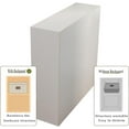 thumbnail image 3 of 9-Cube Storage Shelf Bookcase - Wooden 3-Tier Floor Standing Open Bookshelf for Home and Office, Display Cabinet, Warm White, 3 of 12