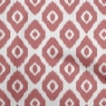 thumbnail image 1 of oneOone Cotton Poplin Pink Fabric Asian Ikat Craft Projects Decor Fabric Printed By The Yard 42 Inch Wide, 1 of 4