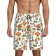 thumbnail image 1 of Balery Mushrooms Pantalones cortos de pijama de punto de algodón para hombre con cinturilla y bolsillos-X-Large, 1 of 6