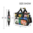 thumbnail image 3 of FORMRS Insulated Cooler Bag 24 Cans Capacity Soft Leakproof Lunch Box with Side Pockets, Abstract Plants, 3 of 7