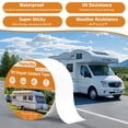 thumbnail image 2 of Cinta adhesiva Hanotic para techo de autocaravana, 10 cm x 15 m, con rodillo, resistente a los rayos UV, color blanco, 2 of 8
