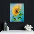 thumbnail image 4 of Sunflower Oil Painting Printed on Canvas Yellow Blossom Flowers Picture,for Bathroom Living Room Kitchen Home Decor,16x20 Inch No Frame, 4 of 4