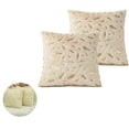 thumbnail image 3 of Funda De Almohada De Felpa De Plumas, Cojín De Felpa Dorada, Funda De Cojín De Decoración De Oficina Para Sofá Sofá Cama Para El Hogar, 43 X 43 Cm Zhivalor MZQ-0582-1, 3 of 4