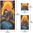 thumbnail image 3 of Coolnut Sleeping Sloth Bathroom Towel Set Absorbent Soft 3-Piece Bath Towel Hand Towel Washcloth Decorative Towels for Bathroom Gym Hotel Beach Swimming Pool Washcloth Gift, 3 of 7