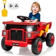thumbnail image 1 of 12V Ride-On Dump Truck with Remote Control, Electric Dump Bed & Shovel, 1 of 7
