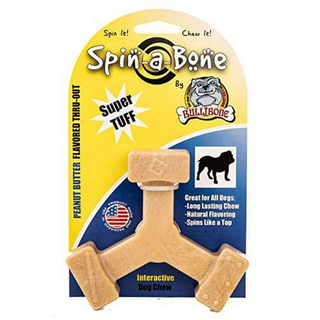 UPC: 0861421000464 | Bullibone Nylon Dog Chew Toy Spin-a-Bone – Interactive Dog Toy Triggers Natural Instincts and Improves Oral Health