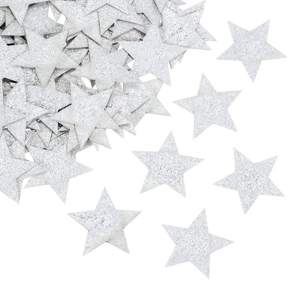 200Pcs Star Confetti Glitter Confetti Table Decor,1.2x1.2Inch,Silver