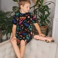 thumbnail image 4 of Fotbe Animals Under Water Pijama Estampada de 2 Piezas para Niños – Ropa de Dormir de Manga Corta Cómoda para Niños y Niñas, Camiseta y Shorts de Algodón-X-Large, 4 of 6