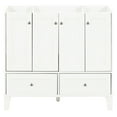 thumbnail image 2 of 36'' Bathroom Cabinet - Solid Wood Structure & Panels. 2 Drawers, 4 Doors. Spacious Storage Compartment Vanity Frame Boards. Adjustable Shelf Arrangements. Smooth Operation, 2 of 4