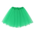 thumbnail image 2 of DuoJiaJ Tutu Skirts for Women Layered Pleated Skirts Ealstic A-Line Adult Dancing Skirts,Green B, 2 of 5