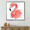 thumbnail image 3 of Designart 'Abstract Portrait of Pink Flamingo I' Farmhouse Framed Art Print, 3 of 4
