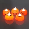 thumbnail image 4 of 12pcs Electronic Pumpkin Lanterns For Halloween Party Lightweight And Portable Lamp Fine Workmanship, 4 of 8