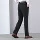 thumbnail image 4 of Pantalones de traje de hombre con cremallera y bolsillo, rectos, de tubo, de color liso, de poliéster, 4 of 9