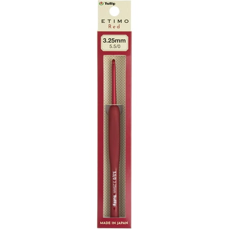 UPC: 0846550017842 | Tulip Etimo Red Crochet Hook W/Cushion Grip-3.25mm