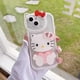 thumbnail image 3 of Nueva funda de teléfono móvil a prueba de golpes con espejo de gatito bonito de dibujos animados para Iphone 14 13 12 11 Pro Max funda protectora transparente de silicona, 3 of 3