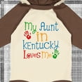 thumbnail image 4 of Inktastic My Aunt in Kentucky Loves Me Boys or Girls Long Sleeve Baby Bodysuit, 4 of 5