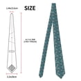 thumbnail image 3 of Naloa Modern Excavator Print Solid Color Tie Formal Necktie for Men，Suitable for business, daily life, work, 3 of 5