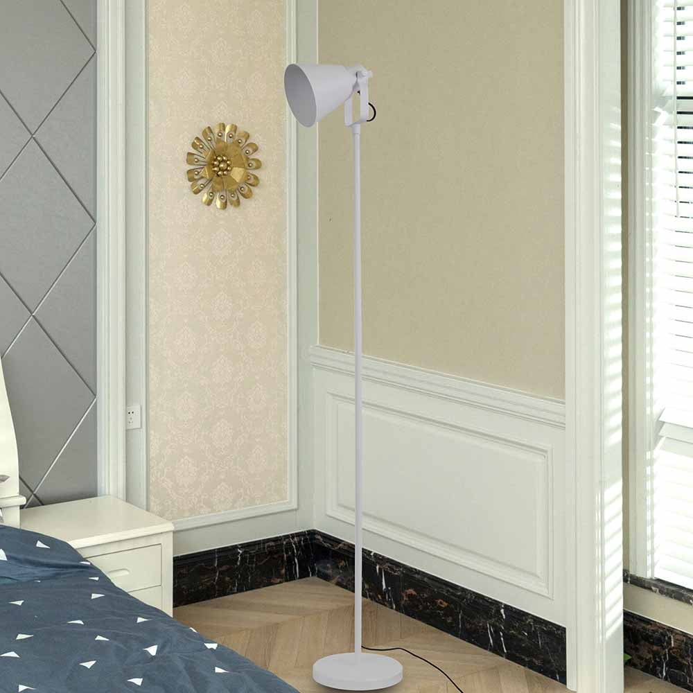 Mainstays 64” Modern Adjustable Gray Floor Lamp with Gray Shades