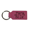 thumbnail image 3 of Keychain - Rectangle - Mama Bear - Leather, 3 of 4