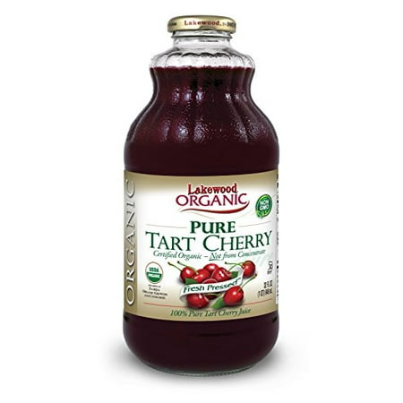 Lakewood Organic Pure Tart Cherry, 32 Ounce (Pack of 6)