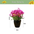 thumbnail image 2 of Flores artificiales, simulación de flores primaverales, adornos creativos bonsái, plantas artificiales, flores de seda en macetas, plantas verdes, 2 of 5