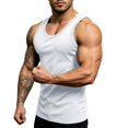 thumbnail image 6 of IhhxPro Men's Sleeveless Muscle Tank Top Moisture-Wicking Quick Dry Summer Fitted Workout Gym Athletic Performance Cotton Vest Casual Bodybuilding S-3XL, 6 of 9