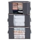 thumbnail image 2 of Solución organizativa para tu armario: bolsas para guardar ropa, contenedores de almacenamiento plegables de gran capacidad, asa reforzada para facilitar su transporte, color gris (6 piezas), 2 of 5