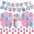 thumbnail image 1 of Hippo Birthday Party Supplies Cute Hippo Party Decorations Include HAPPY BIRTHDAY Banner Balloons Cake Topper Cupcake Toppers Cartoon Hippo, 1 of 4