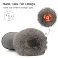 thumbnail image 3 of Toddler Snow Boots Girls Winter Boots,Grey B,11 Little Kid=CN30, 3 of 7