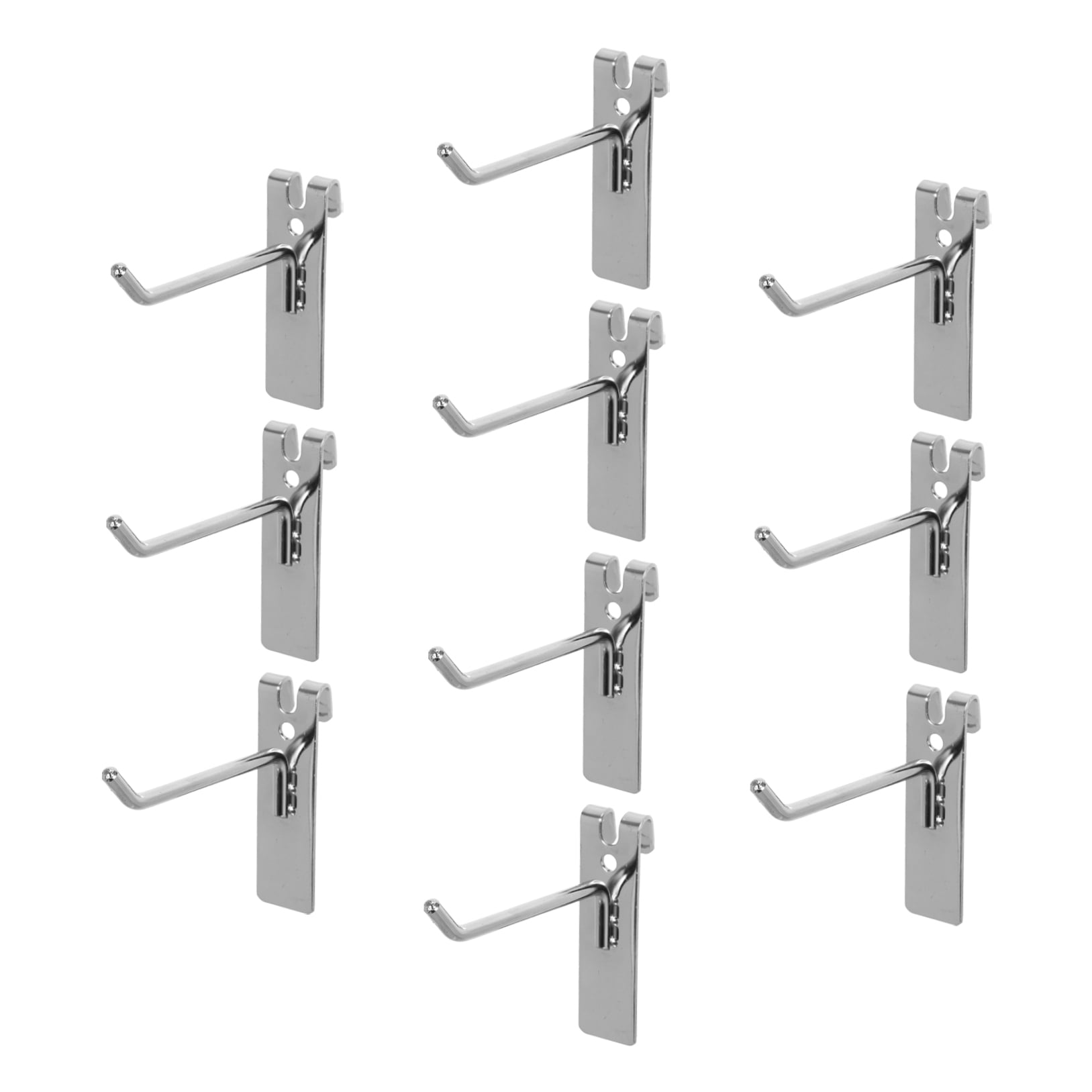 OUNONA 10Pcs Universal Pegboard Hooks Heavy Duty Metal Wire Grid Panel for Retail Display
