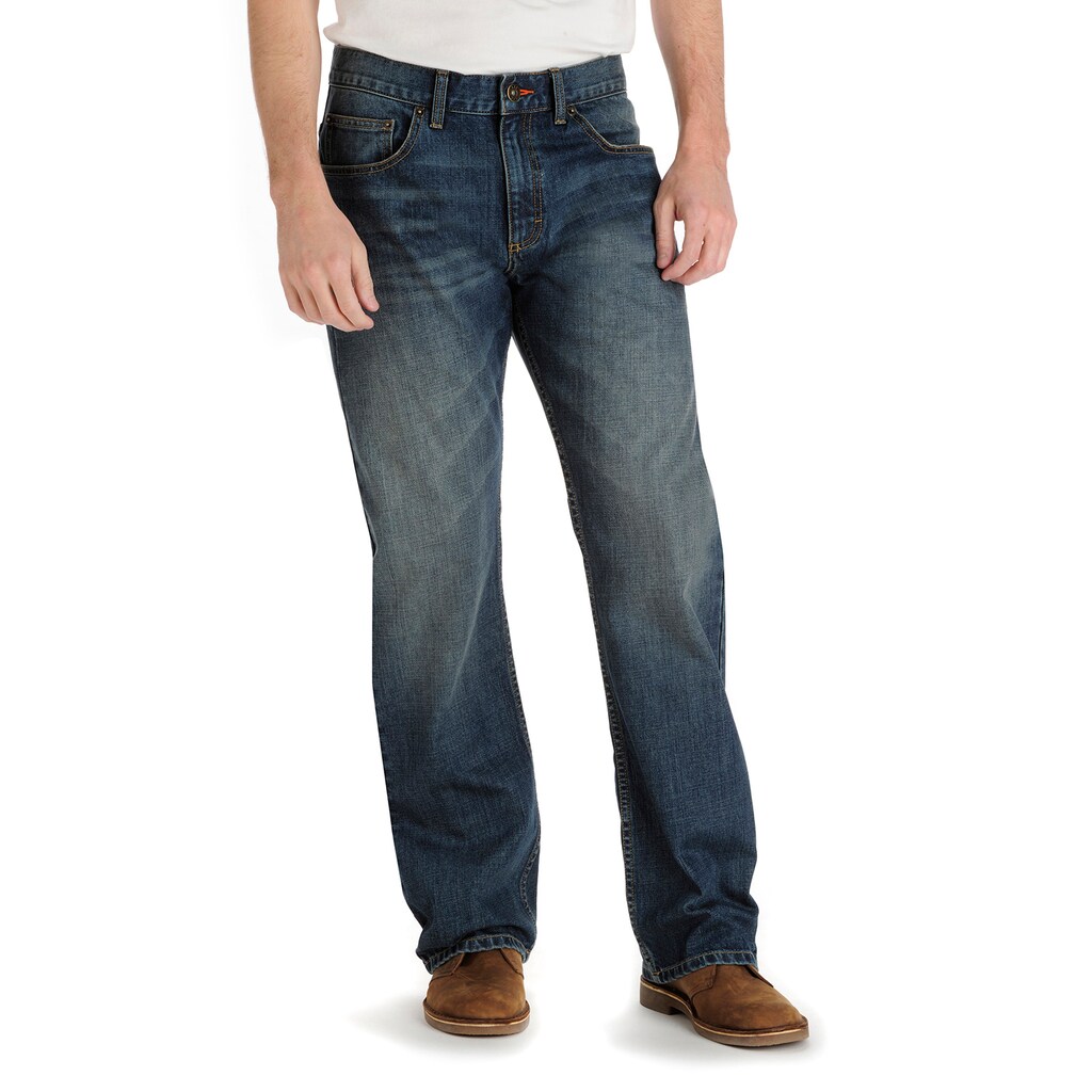 Men's lee modern series stretch relaxed bootcut jeans Clearance