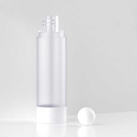 FRCOLOR 3Pcs Empty Cosmetic Bottles for Travel with Leakproof Design Transparent AS Material 1oz