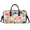 Blue, variant on Herdesigns Boho Flowers Gym Duffle Bag for Men Women, Colorful Floral Travel Sports Bag Waterproof Lightweight Weekend Carry On Tote