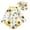 White, variant on lnmuld Girls Long Sleeve One Piece Swimsuit Floral Scale Print with Swim Cap Sun Beach Pool Swimwear Size:0-3 Months