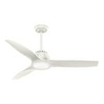thumbnail image 1 of Hunter Fan Casablanca 52-Inch Ceiling Fan with LED Lights and 3 Blades, White, 1 of 6