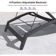thumbnail image 4 of PURPLE LEAF Patio Lounge Chair with Canopy Shade Outdoor Chaise Lounge Chair Set of 2 for Lawn Poolside Backyard Sunbathing Tanning Chairs with Arm Beige, 4 of 8