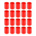 thumbnail image 1 of 20 tapones de goma de 19 mm de diámetro interior, tapas de tornillos y tornillos redondos de PVC, protectores de rosca rojos, 1 of 4