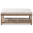 thumbnail image 3 of Baxton Studio Carlotta Coffee Table Ottoman in Beige and Oak, 3 of 7