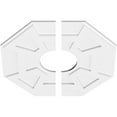 thumbnail image 2 of 24"OD x 7"ID x 8 1/4"C x 1"P Logan Architectural Grade PVC Contemporary Ceiling Medallion, Two Piece, 2 of 11