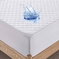 thumbnail image 2 of Unikome Waterproof Fitted Mattress Protector Cover Diamond Quilted 18-Inch Deep in White, Full, 2 of 4
