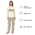 thumbnail image 2 of Family Matching Christmas Pajama Set, Volleyball Holiday Theme with Festive Cream Design and Pet Outfit, 2 of 7