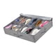 thumbnail image 2 of Bolsa debajo de la cama, plegable, de tela no tejida, de gran capacidad, organizador debajo de la cama para el hogar, hotel, ropa de cama, color gris, 2 of 13