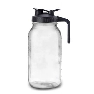 BESTonZON Glass Pitcher with Lid Milk Pitcher for Fridge Water Bottles  Water Jug Large Glass Pitcher Glass Jugs with Lids Glass Water Pitcher with  Lid